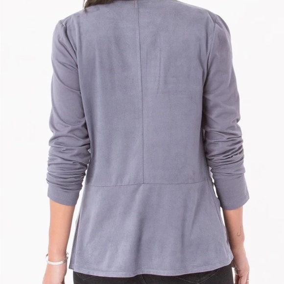 NWOT Z Supply The Suede Waterfall Cardigan in NAVY - Picture 4 of 8